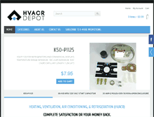 Tablet Screenshot of hvacrdepot.com